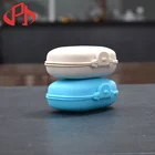 Portable chemical square capsule case 7 days child proof pill storage box