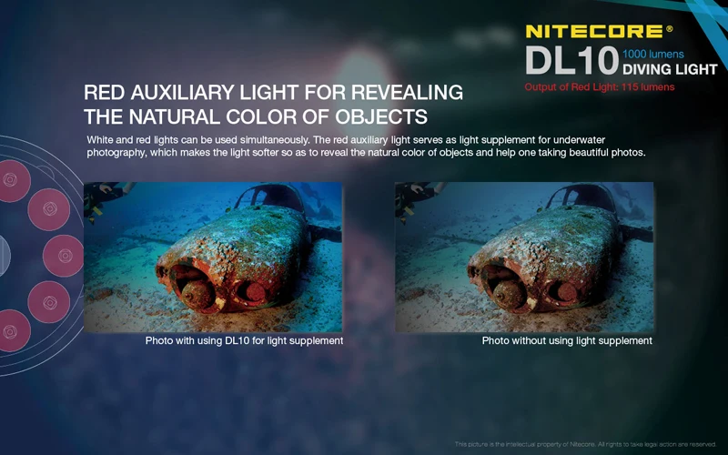 Nitecore DL10 Diving Light (8)