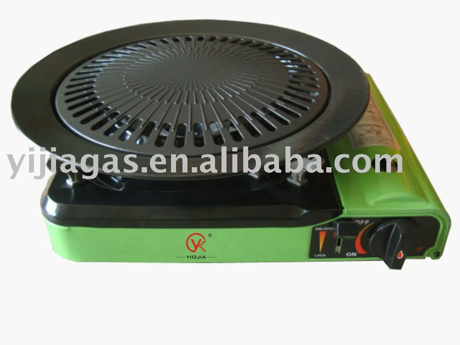 Portable butane gas stove with Barbeque roast plate (JK171)شوايات