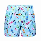 Sky blue plus size short swimwear men high waist swim shorts trunks