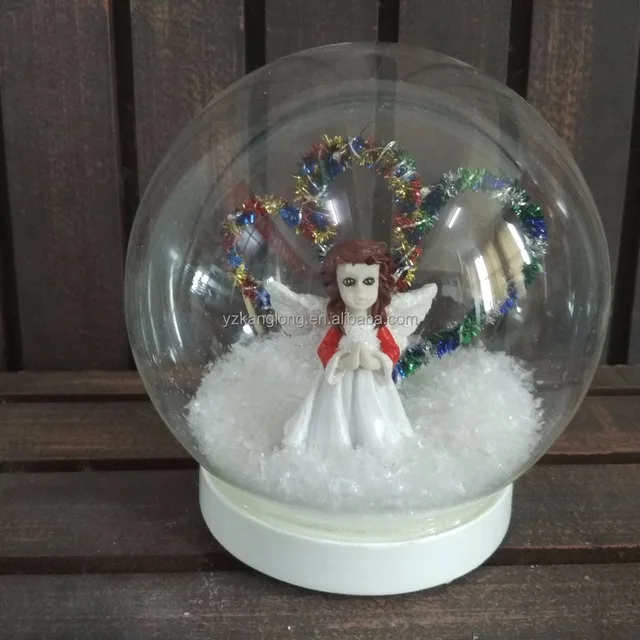 christmas ball ornaments glass angel color changing energy