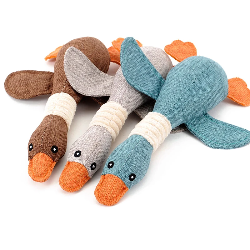 ONNPNNQ Goose shape Dog Toys Puppy Cat Plush Pet Interactive Toy For Small Or large Dog Bite Resistant Chew Squeaker Puzzle Toys9