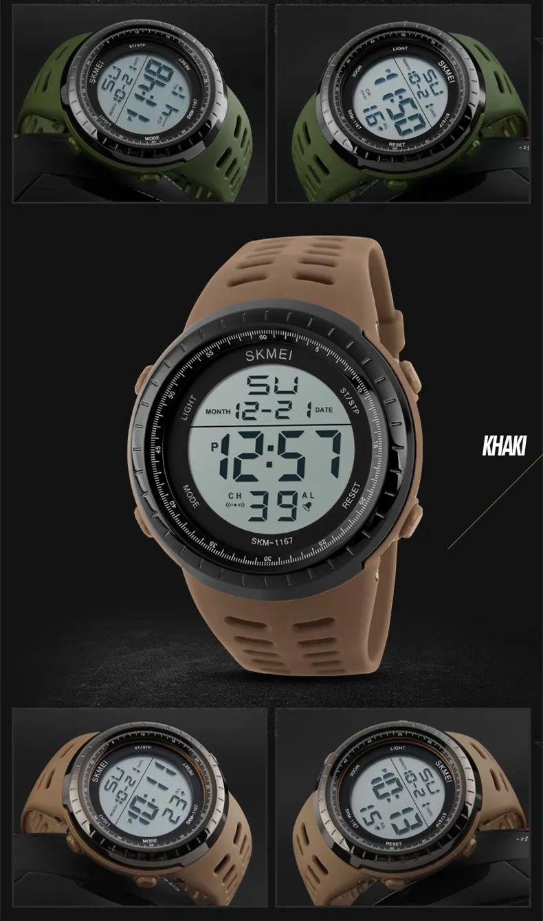 Digital sport brand hand watches men waterproof for sale
