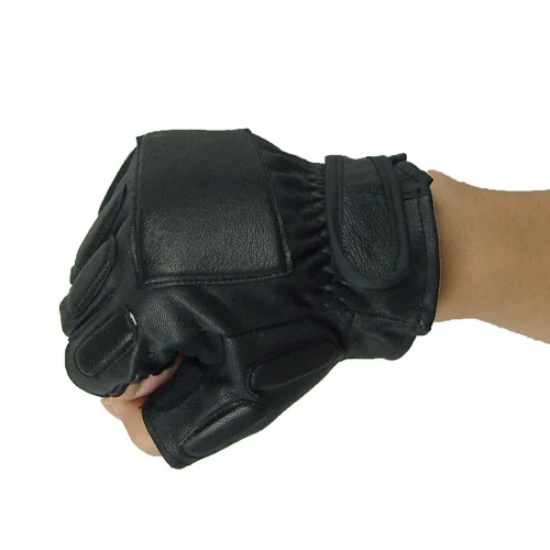 LOVESLF fashion Gloves high quality half finger leather gloves 2015