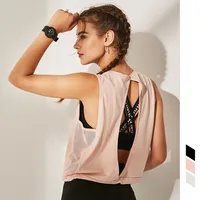 Hot Selling Woman Sexy Back Open Active Yoga Wear Sleeveless Workout Shirt Womens Sports Wear Dry Fit Plain Tank Top
Hot Selling Woman Sexy Back Open Active Yoga Wear Sleeveless Workout Shirt Womens Sports Wear Dry Fit Plain Tank Top
