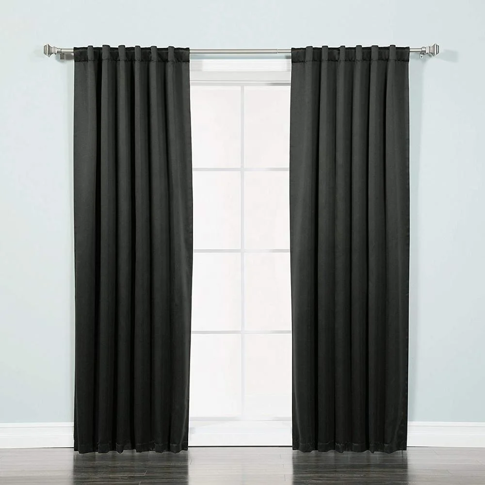 Hot Sale Unique Design Black Custom House Blackout Curtains For