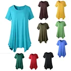 Womens Swing Tunic Tops Loose Fit Comfy Flattering T Shirt