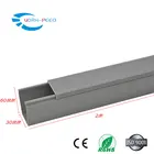 AB-3060 Customizable All size Fireproof Electrical Solid Cable raceway Rigid PVC cable trunking size Wire trunking