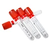sterile 10ml plastic glass vacuum red cap heparin plain 5ml anticoagulant blood collection test tubes with clot activator