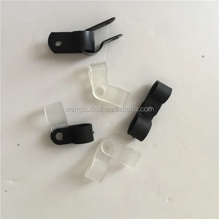 Wangsu White China Guangzhou Manufacturers Cheap Low Price Black 2N 4N 6N Wire Fixing R Type Plastic Cable Clip