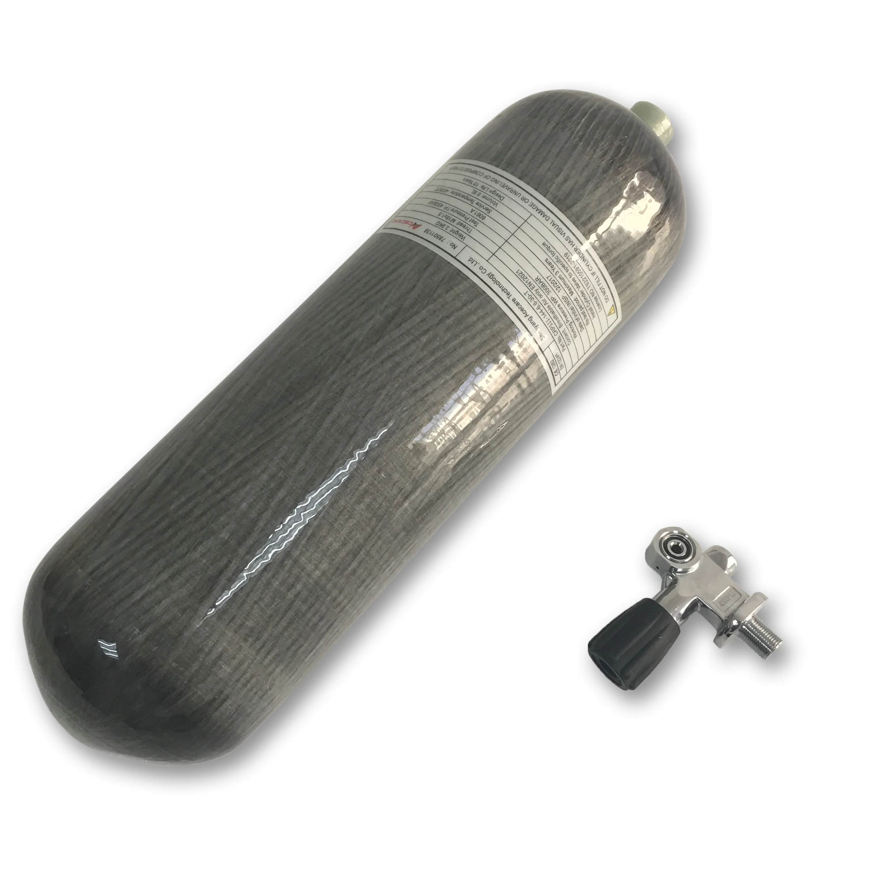 High pressure 6.8L GB certificate high quality carbon fiber refillable cylinder with valve, Gray
High pressure 6.8L GB certificate high quality carbon fiber refillable cylinder with valve, Gray