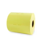 Custom Printed 100*50mm Transparent PET Clear label Barcode Stickers for Zebra Printers