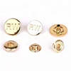 Customized Engraved Logo Press Stud Snap Button For Clothing