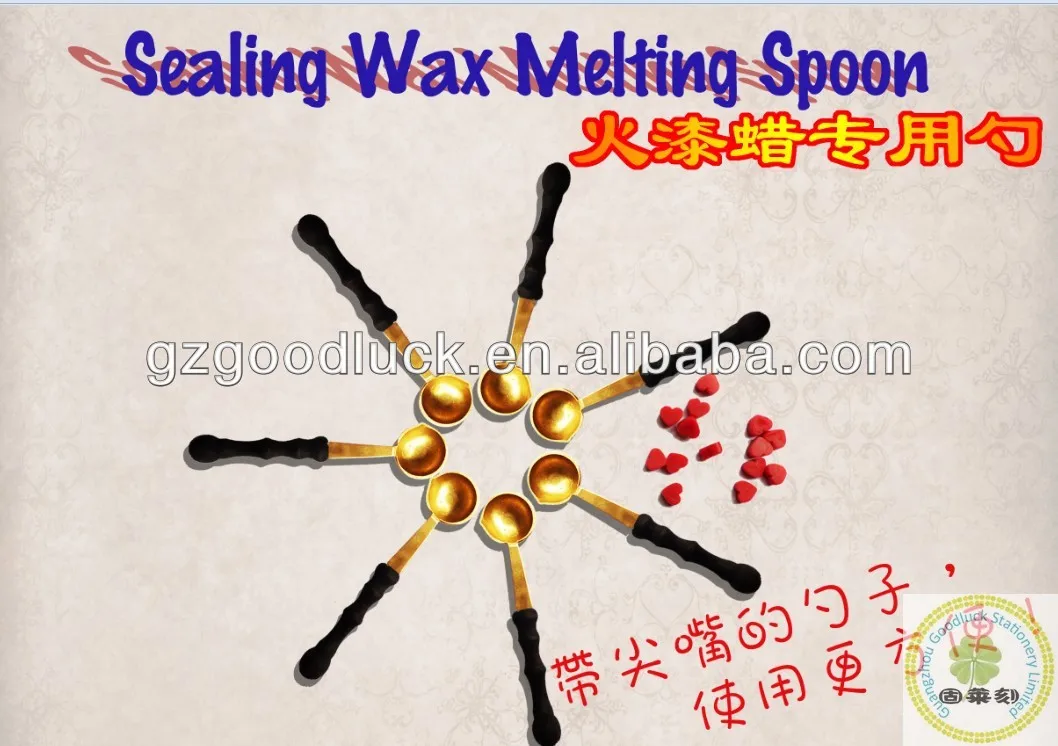 favorable price sealing wax melting copper spoon for heating