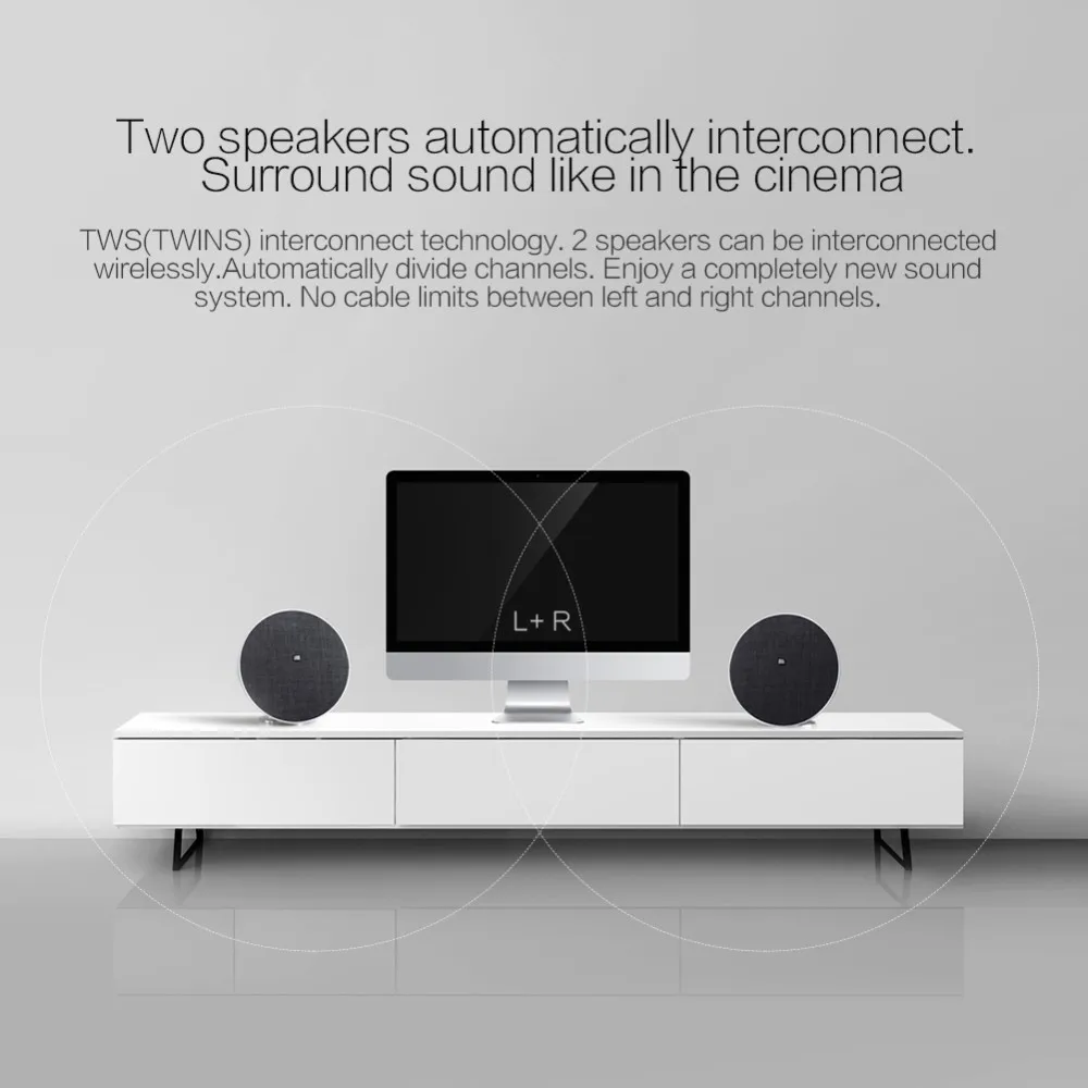 Nillkin portable subwoofer TWS bluetooth speaker with remote control home theater wireless speaker with touch button - ANKUX.COM