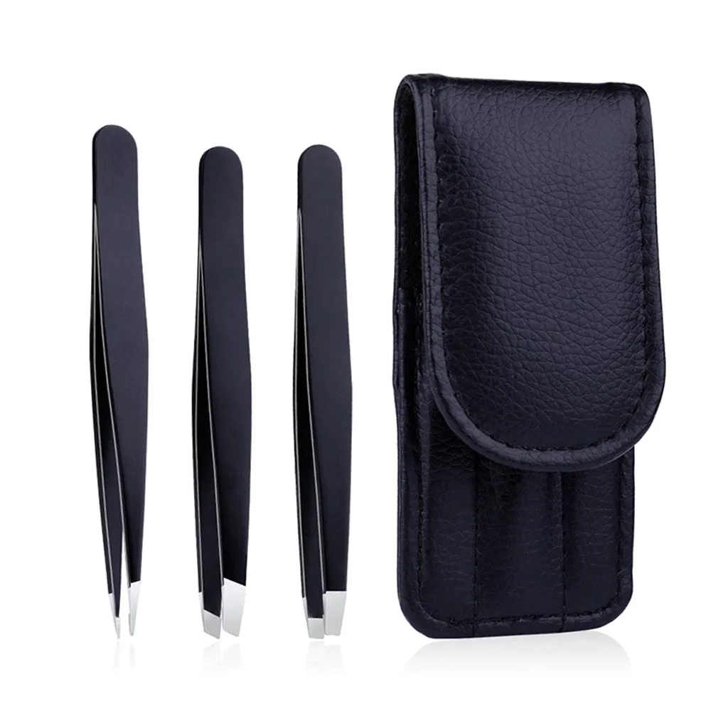 HOT SELLING Best Design 3pcs Set Stainless Steel Eyebrow Tweezers With Bag High Quality, Black, silver, pink, any color you want
HOT SELLING Best Design 3pcs Set Stainless Steel Eyebrow Tweezers With Bag High Quality, Black, silver, pink, any color you want