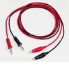 Bxon 21AWG 4mm banana plug to alligator clip cable alligator clip battery cable 100cm