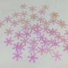SNOW shaped loose sequins PET holographic laser iridescent glitter for CHRISTMAS and crafts