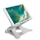Universal aluminum foldable adjustable flexible desk tablet holder stand