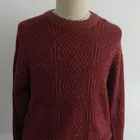 Fashion men's wool pullover sweater design for winter