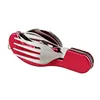 Outdoor Multi Tool Stainless Steel Cutlery Flatware Set with Bottle Opener