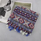 New Style Print Tassel Wraps Vacation Bufandas Mujer Female Pashmina Shawls Cotton Viscose Scarf