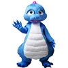 Adults Cute blue dragon mascot cartoon costume for sale