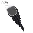 Qingdao Hair Extension 8a Lace Closure Brazilian Deep Wave