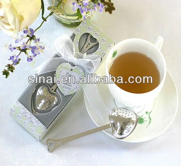 Elegant Wedding Heart Shaped Stainless Steel Tea Infuser Favors Buy