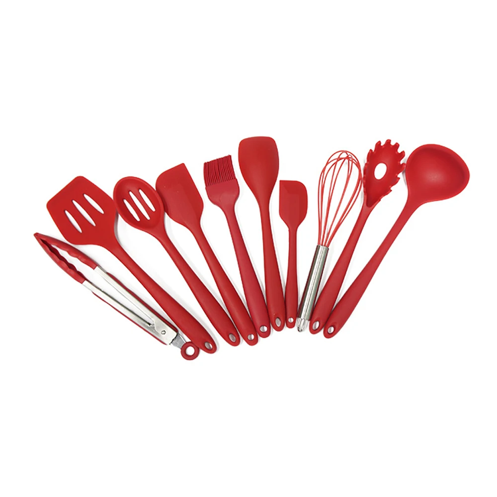 Custom Logo 10 Piece Flexible Eco-Friendly Multifunction Kitchen Accessories Silicone Kitchen Utensil Set, Black,yellow, red, purple, customized
Custom Logo 10 Piece Flexible Eco-Friendly Multifunction Kitchen Accessories Silicone Kitchen Utensil Set, Black,yellow, red, purple, customized