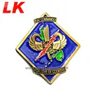Personalized custom enamel gold plating metal 3M tape lapel pin badge with car logo