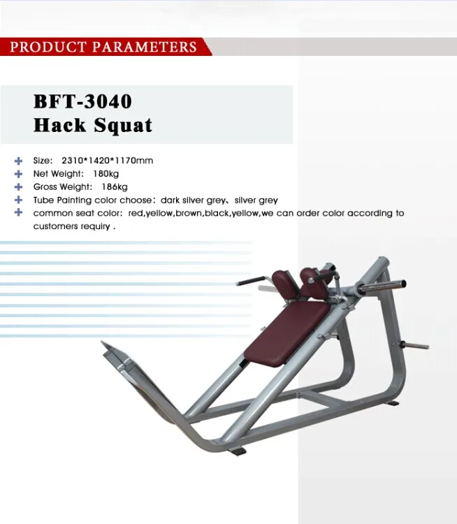cheap fitness equipment Hack Squat for Leg Muscle Building
