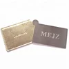 Gold foil LOGO stamped PU Pouch Pocket Mirror with Black Gifts BOX Package Wholesale