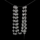 10mm crystal faceted beads ball chain+silvery pin for wedding party christmas tree diy glass strand garlands