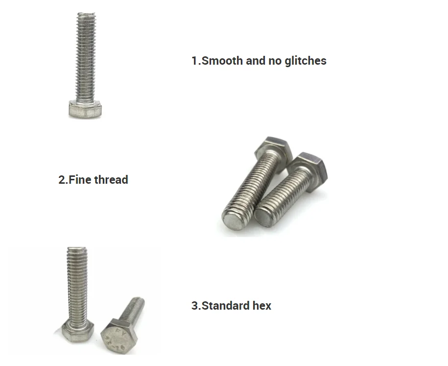 custom bolts Stainless Steel hex flange bolts with good quality