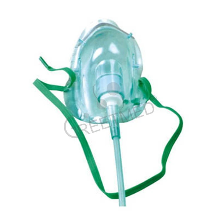 Preços de fábrica descartável tipos de rosto adulto criança tamanhos pediátricos máscara de oxigênio portátil com tubo de pvc médica