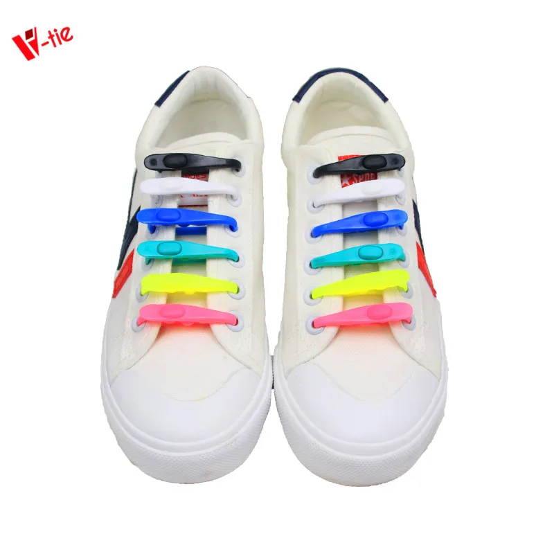V-LACES New Arrival No Tie Elastic Shoe Laces 14pcs per set Silicone Shoelaces custom shoelaces no minimum, 6 colors
V-LACES New Arrival No Tie Elastic Shoe Laces 14pcs per set Silicone Shoelaces custom shoelaces no minimum, 6 colors