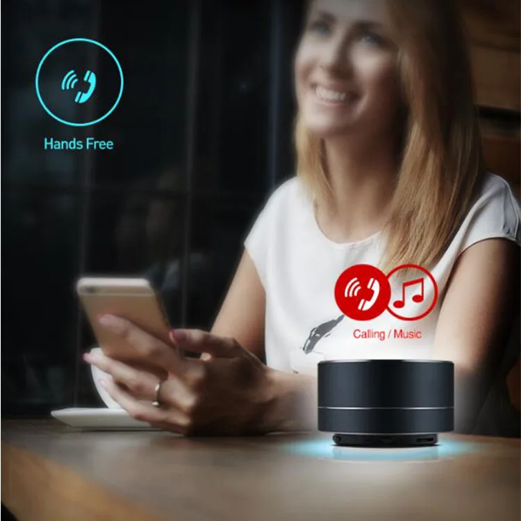 Breathing LED light design super bass 10m wireless speaker with hands-free - ANKUX Tech Co., Ltd