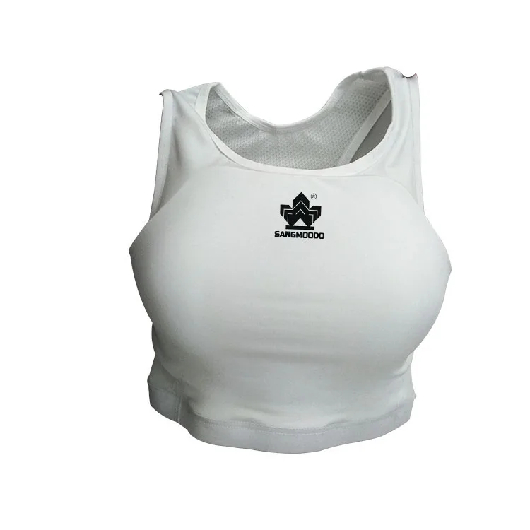 Wholesale female girl training sports chest guard karate chest protector, White
Wholesale female girl training sports chest guard karate chest protector, White