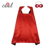 2019 Best price Hot-sale Halloween party kids satin cloak double layer wholesale superhero cape and mask