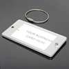 Steel Wire Loops Aluminum Metal Tags Business Travel Souvenirs Name ID Tags Screw Interlayer Custom Acrylic Luggage Tag