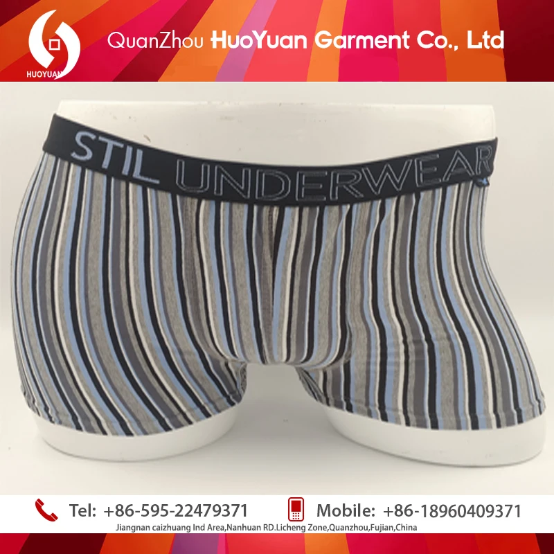 2017 HUOYUAN Factory Hight Quality OEM 5% Spandex + 95% Modal Underwear Sexy Men's boxershort