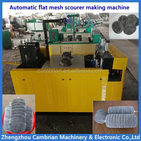 kitchen clean ball mesh scrubber scourer making machine