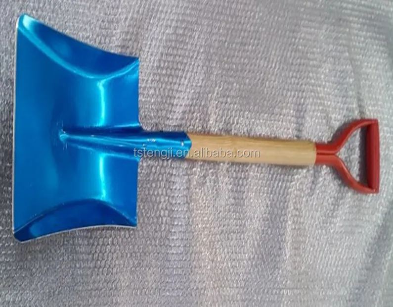2021 square aluminum shovel with china ash wooden handle