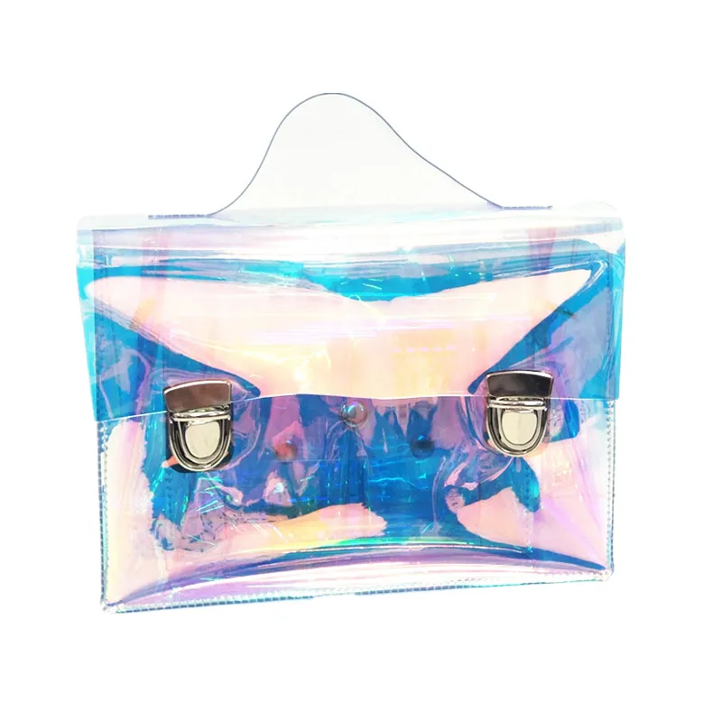Custom fashion design woman shoulder beach laser holographic pvc messenger bag for girls
Custom fashion design woman shoulder beach laser holographic pvc messenger bag for girls