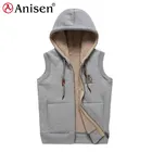 made in china custom winter fleece sherpa lining sleeveless hoody kids vest