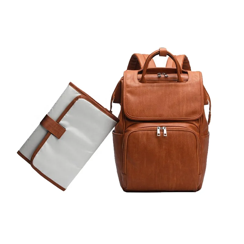 Multi-function PU Leather Mummy Shoulder Backpack Diaper Pack, Brown, or as you like
Multi-function PU Leather Mummy Shoulder Backpack Diaper Pack, Brown, or as you like