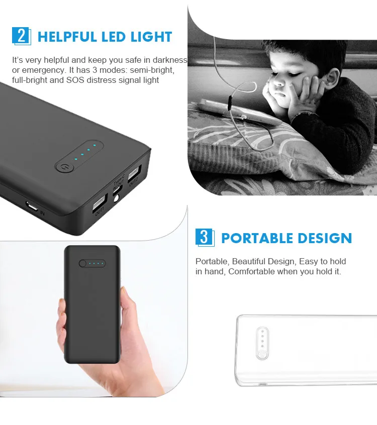 High Capacity 20000mAh 12V Mobile Phone Charger Power Bank - ANKUX.COM