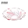 Elegant tulip shaped glass tableware modern glass plates for weddings