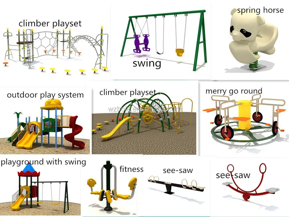 playground equipment names